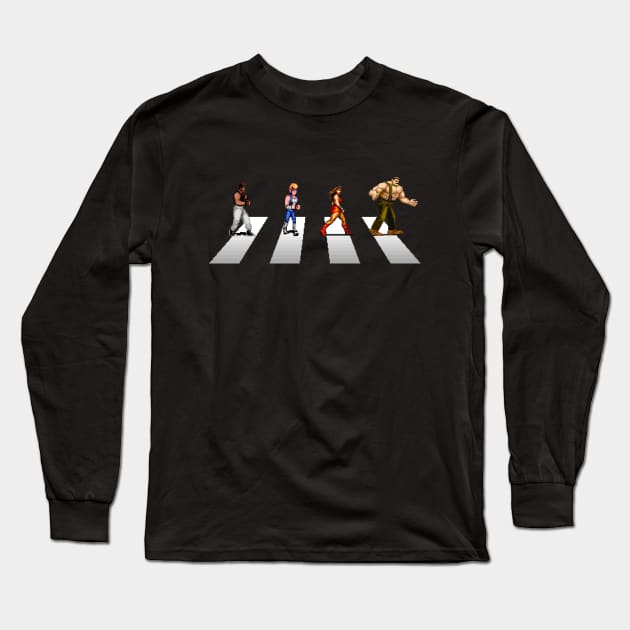 Beat 'Em Up Road Long Sleeve T-Shirt by CCDesign